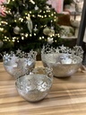 Windlicht Weihnachtszauber silber Wohnen und Schenken